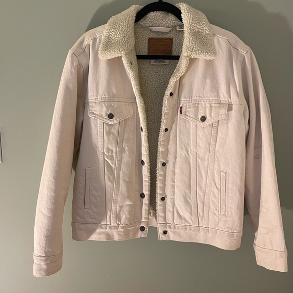 Levi Ivory Denim and Sherpa Jacket - Picture 5 of 6